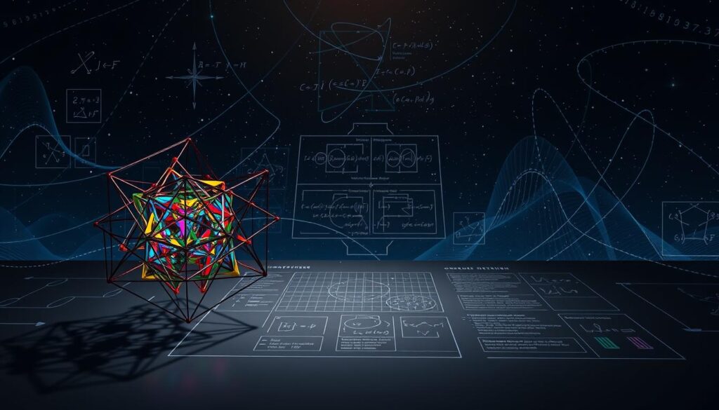 A complex mathematical diagram depicting the intricate algorithms and protocols of quantum-resistant cryptography. In the foreground, a three-dimensional visualization of a cryptographic key exchange, with interlocking geometric shapes and vibrant colors representing the computational complexity. In the middle ground, a blueprint-like schematic of a quantum-proof encryption algorithm, with detailed technical annotations. In the background, a starry night sky with faint, ethereal quantum wavefunctions undulating across the frame, symbolizing the quantum realm's role in securing modern digital communications. Dramatic lighting casts dramatic shadows, conveying the high-stakes nature of the battle between quantum computing and classical encryption. A complex mathematical diagram depicting the intricate algorithms and protocols of quantum-resistant cryptography. In the foreground, a three-dimensional visualization of a cryptographic key exchange, with interlocking geometric shapes and vibrant colors representing the computational complexity. In the middle ground, a blueprint-like schematic of a quantum-proof encryption algorithm, with detailed technical annotations. In the background, a starry night sky with faint, ethereal quantum wavefunctions undulating across the frame, symbolizing the quantum realm's role in securing modern digital communications. Dramatic lighting casts dramatic shadows, conveying the high-stakes nature of the battle between quantum computing and classical encryption.