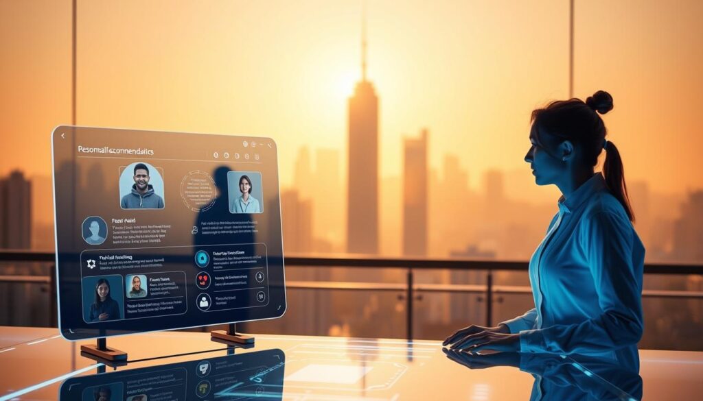 A futuristic, well-lit scene showcasing the latest AI-powered relationship assistance tools. In the foreground, a sleek, transparent interface displays personalized recommendations and insights, while in the middle ground, virtual avatars engage in natural, lifelike conversations. The background features a serene, minimalist cityscape bathed in a warm, diffused light, creating an atmosphere of innovation and technological harmony. The image conveys the seamless integration of AI into the realm of human relationships, hinting at the potential to revolutionize spontaneous encounters and foster meaningful connections. A futuristic, well-lit scene showcasing the latest AI-powered relationship assistance tools. In the foreground, a sleek, transparent interface displays personalized recommendations and insights, while in the middle ground, virtual avatars engage in natural, lifelike conversations. The background features a serene, minimalist cityscape bathed in a warm, diffused light, creating an atmosphere of innovation and technological harmony. The image conveys the seamless integration of AI into the realm of human relationships, hinting at the potential to revolutionize spontaneous encounters and foster meaningful connections.