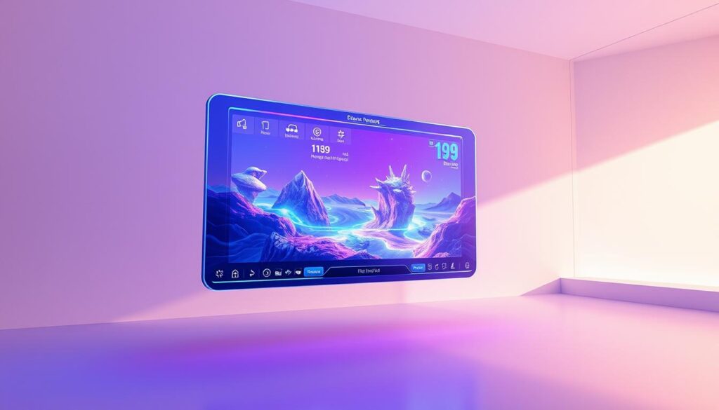 A sleek and futuristic streaming interface floats in a minimalist, ethereal environment. Vibrant holograms display immersive content, allowing the viewer to interact with dynamic, three-dimensional scenes. Seamless controls and gesture-based navigation create a seamless, intuitive experience. Elegant lines and soothing lighting evoke a sense of cutting-edge technology and boundless possibilities. In the background, a gentle shimmer of digital energy suggests the boundless potential of next-generation streaming platforms to transport audiences to unprecedented realms of entertainment and engagement. A sleek and futuristic streaming interface floats in a minimalist, ethereal environment. Vibrant holograms display immersive content, allowing the viewer to interact with dynamic, three-dimensional scenes. Seamless controls and gesture-based navigation create a seamless, intuitive experience. Elegant lines and soothing lighting evoke a sense of cutting-edge technology and boundless possibilities. In the background, a gentle shimmer of digital energy suggests the boundless potential of next-generation streaming platforms to transport audiences to unprecedented realms of entertainment and engagement.